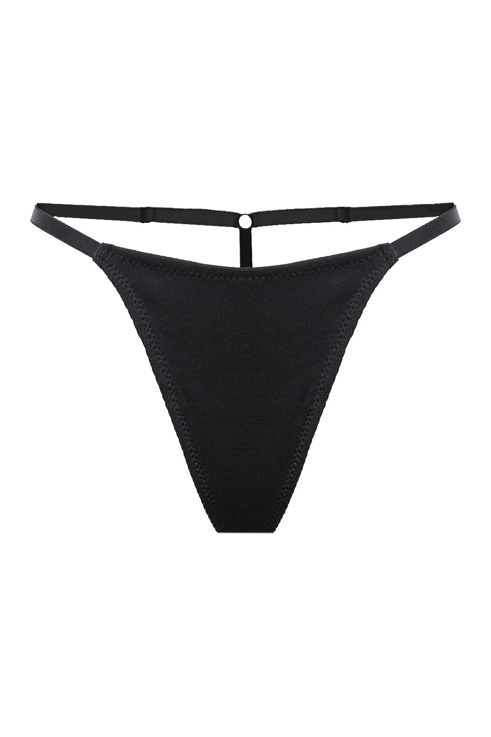 Gigi Cotton Black ultra thongs