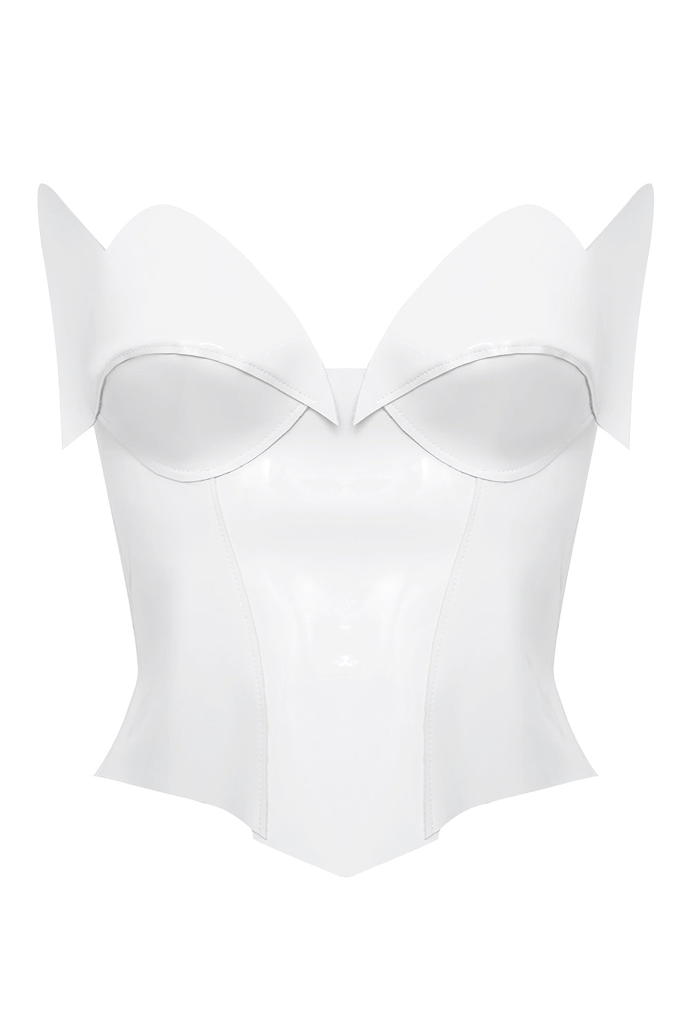 Violina White corset for YULIA NELSON