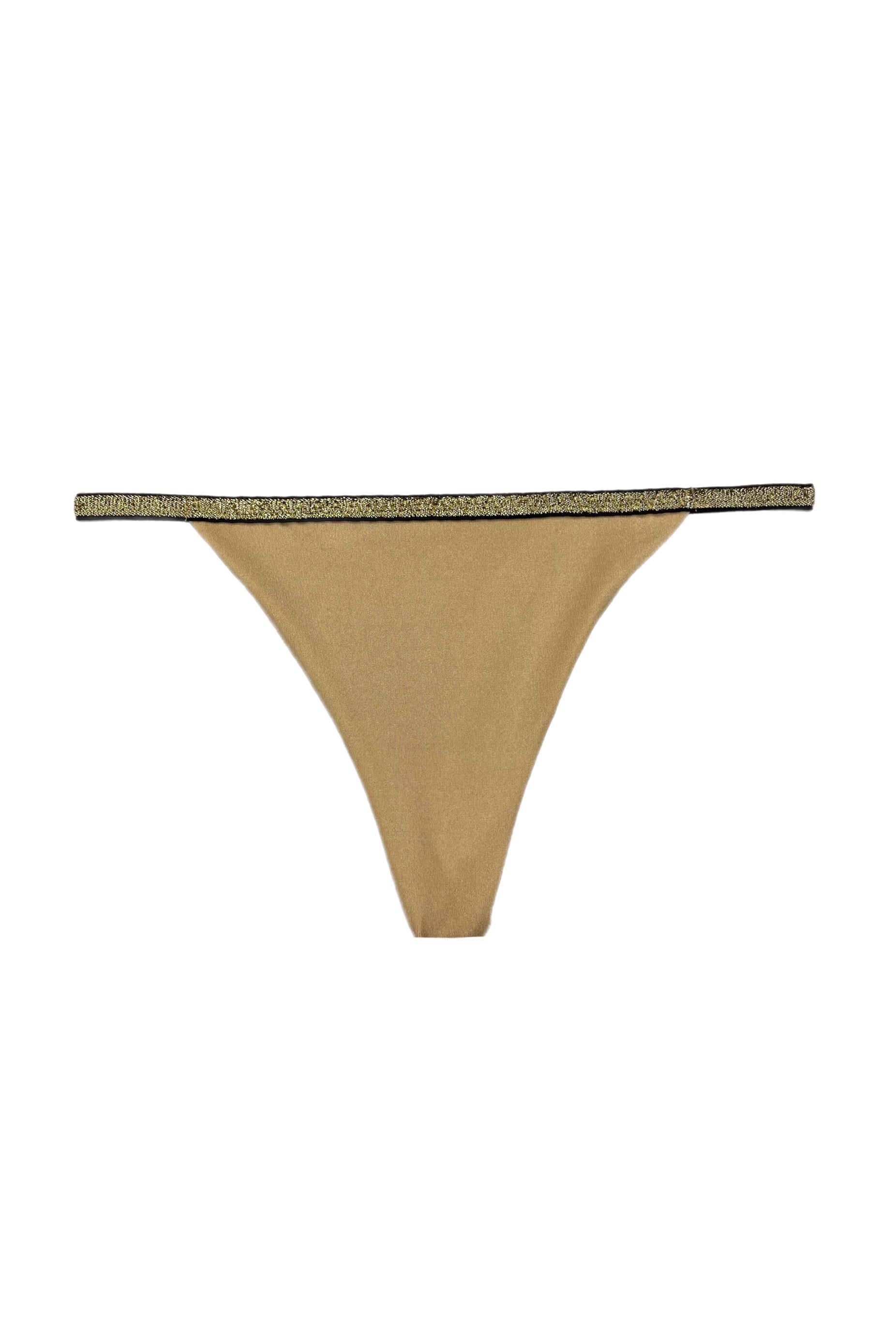 Flexy Beige gold thongs