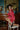 Kasumi Singnatures red garden mini kimono robe