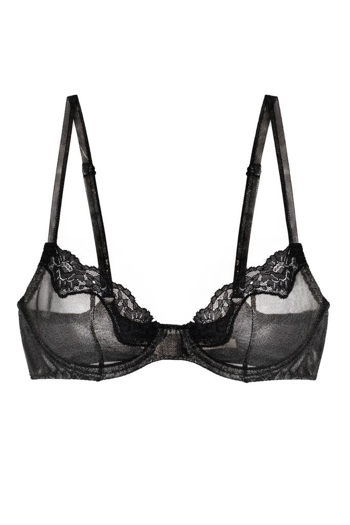 Ramonda black silver bra - yesUndress